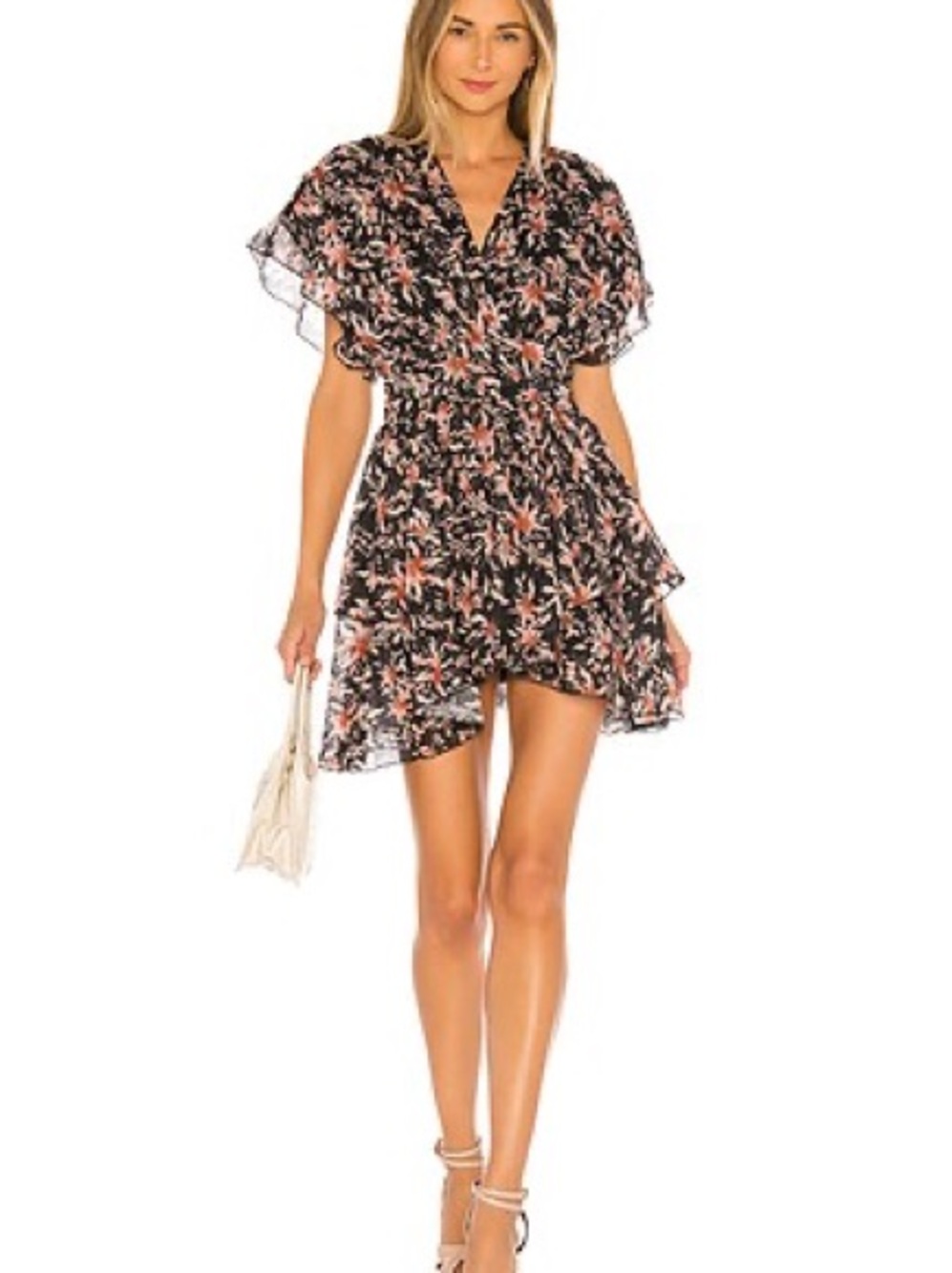 TULAROSA Adara Dress in Evening Berry Floral